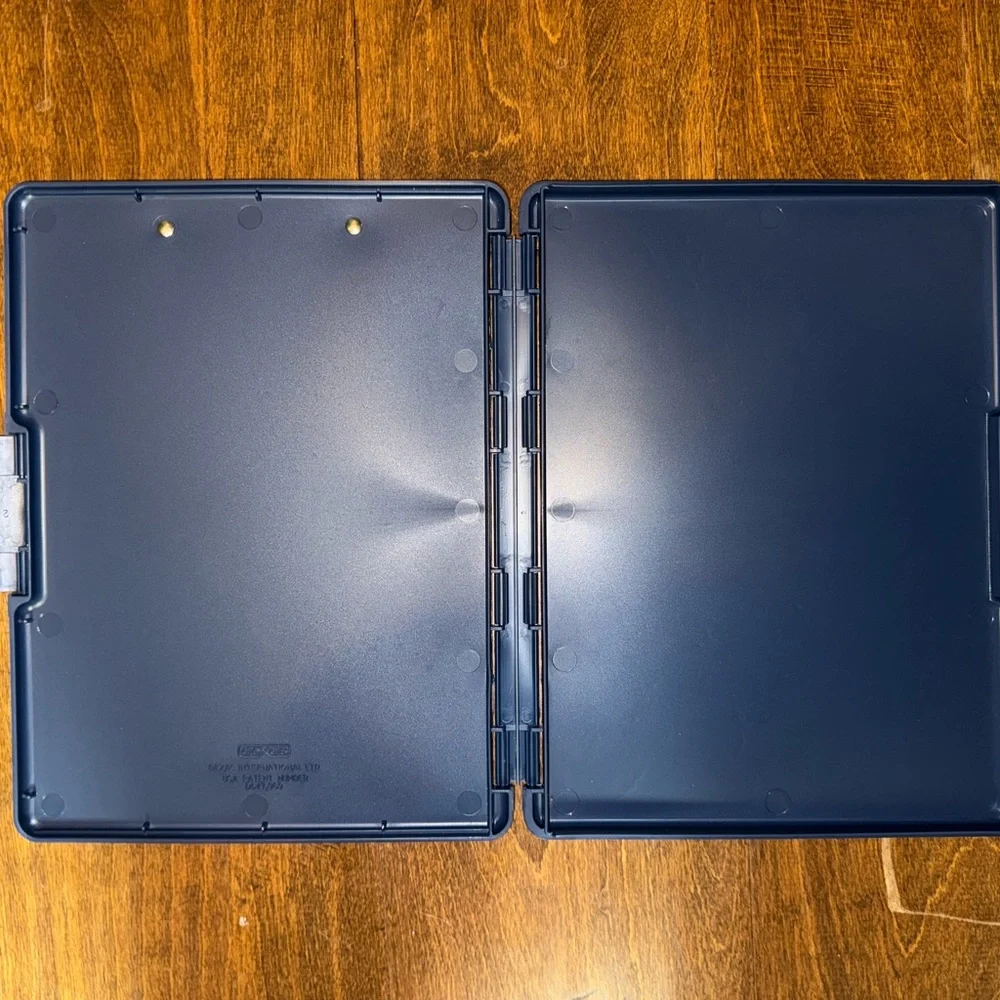 Navy Blue Tablet Holder with Clipboard